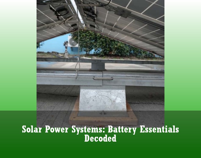 Solar Power Systems: Battery Essentials Decoded